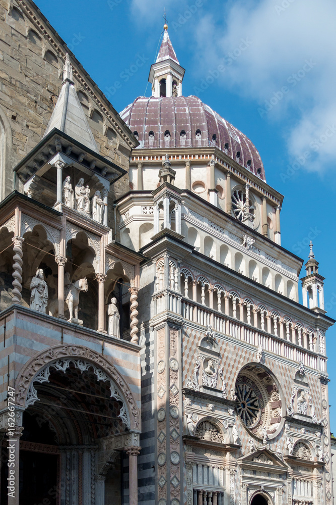 BERGAMO, LOMBARDY/ITALY - JUNE 26 : Basilica di Santa Maria Maggiore in Bergamo on June 26, 2017