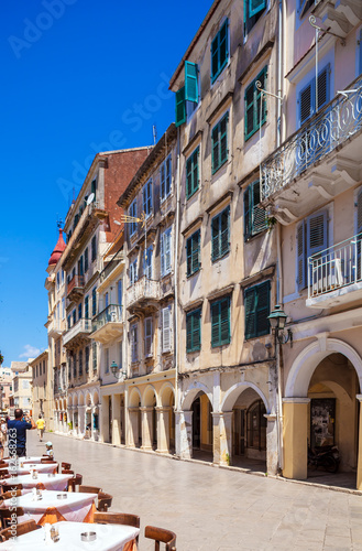 Typical buildings in old city  Corfu