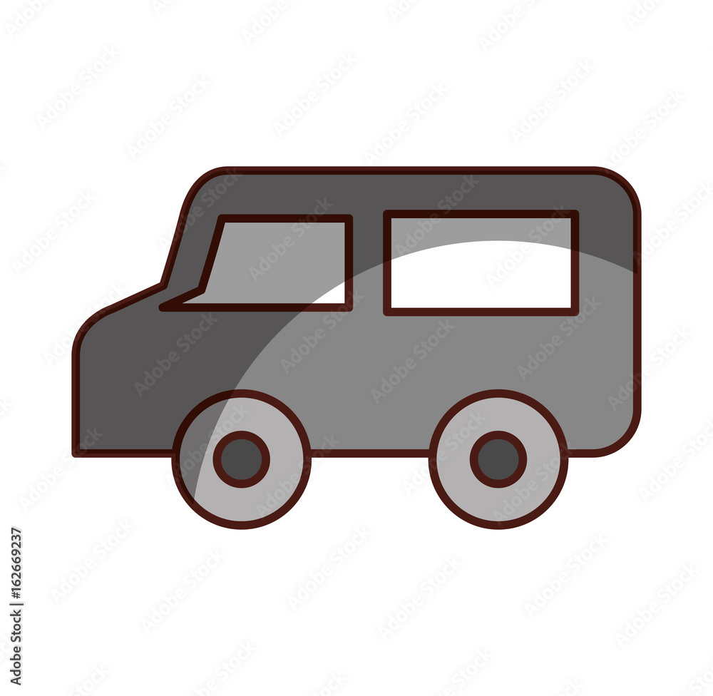 Car transport media information icon vector illustration design shadow 