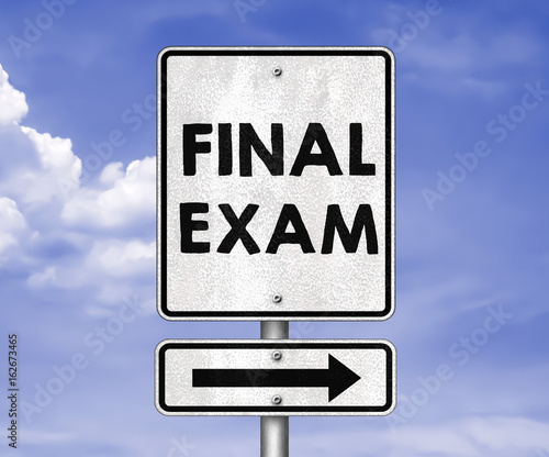 Photography final exam - road sign illustration