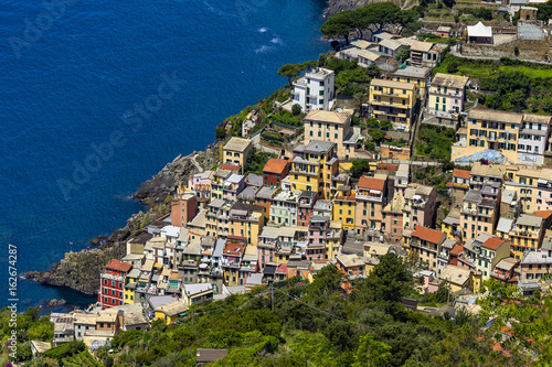 Italy. Cinque Terre (UNESCO World Heritage Site since 1997). Riomaggiore town (Liguria region) © WitR