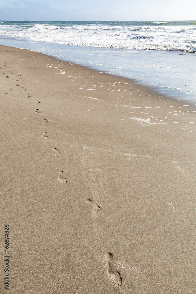 footprints in the sand footprints in the sand