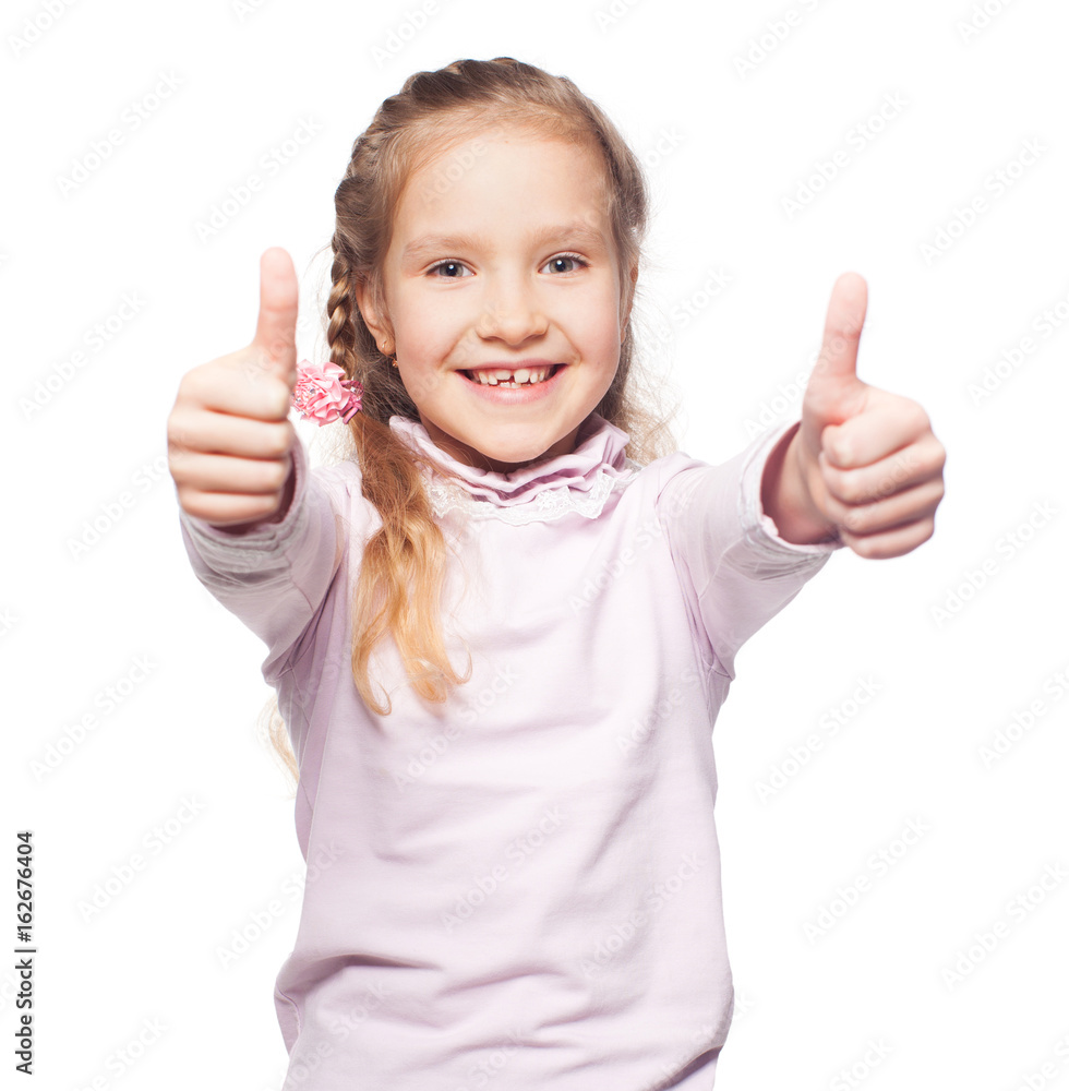 Girl isolated on white Girl isolated on white