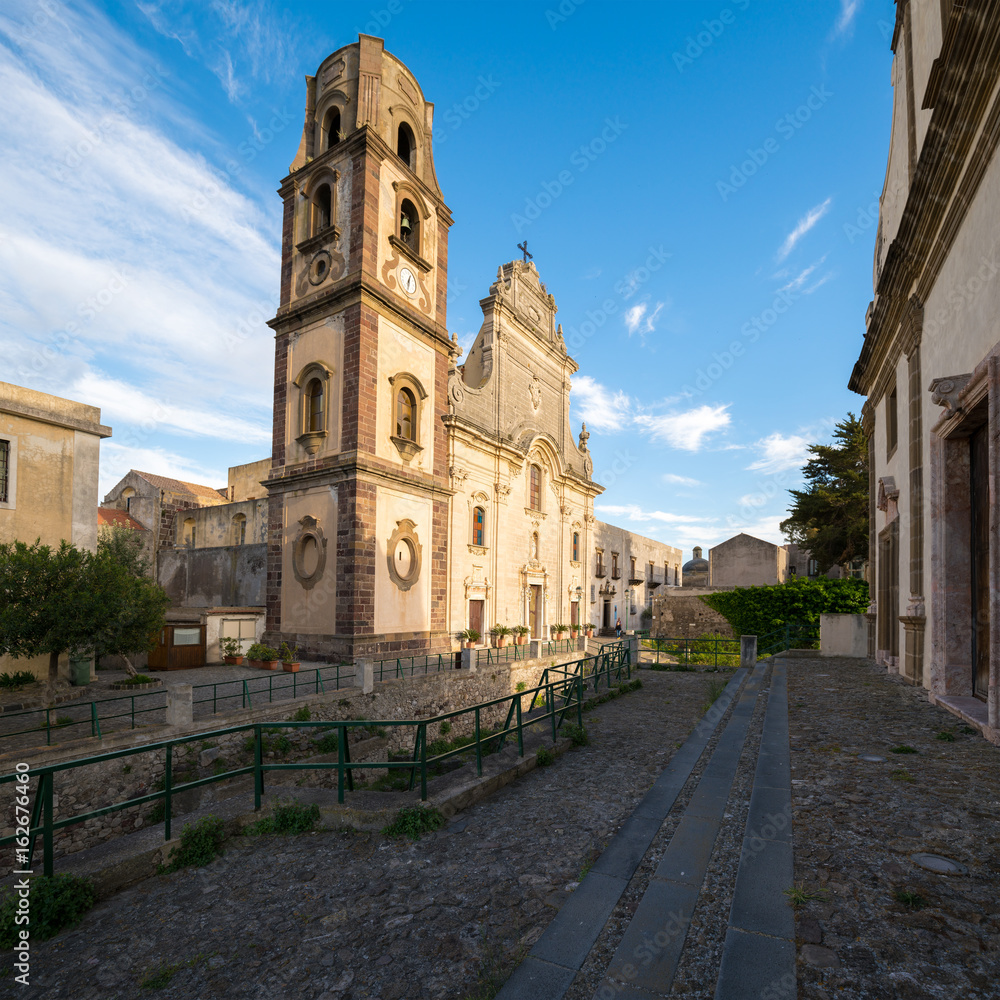 San Bartolomeo cathedral on Lipari castle