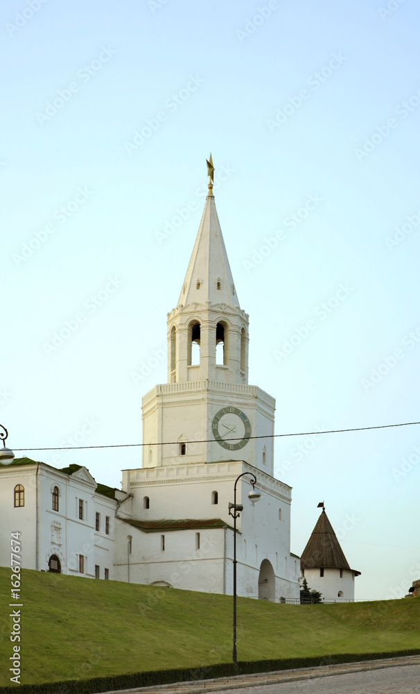 Spasskaya tower of Kazan Kremlin. Tatarstan, Russia 