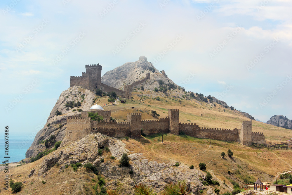 Genoese fortress in Sudak in the Crimea.