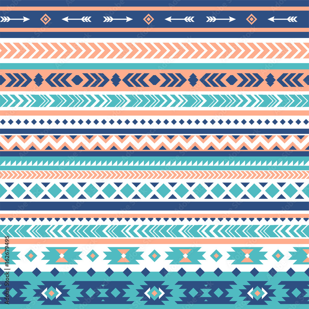 Tribal vector seamless pattern. Aztec abstract geometric art print. Vector background. Wallpaper, cloth design, fabric, paper, cover, textile template Tribal vector seamless pattern. Aztec abstract geometric art print. Vector background. Wallpaper, cloth design, fabric, paper, cover, textile template