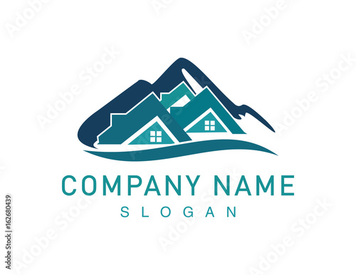 Mountain real estate logo