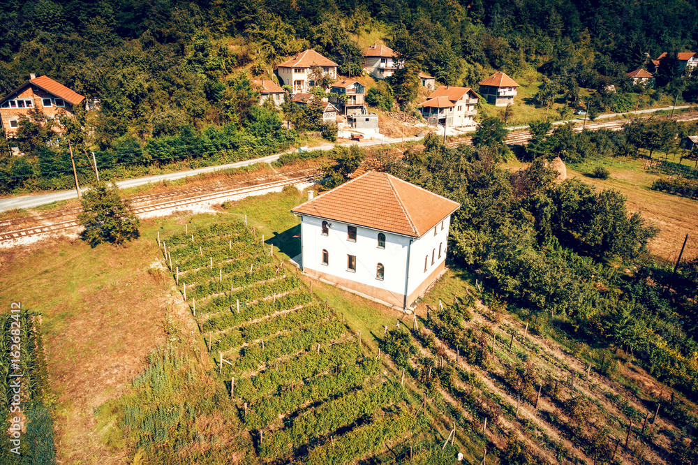 Begov Han, masjid aerial view