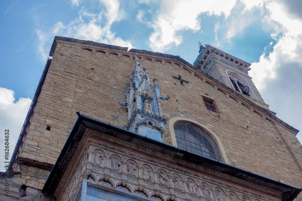 BERGAMO, LOMBARDY/ITALY - JUNE 26 : Basilica di Santa Maria Maggiore in Bergamo on June 26, 2017 BERGAMO, LOMBARDY/ITALY - JUNE 26 : Basilica di Santa Maria Maggiore in Bergamo on June 26, 2017