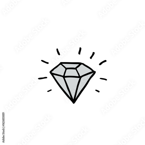 diamond doodle icon