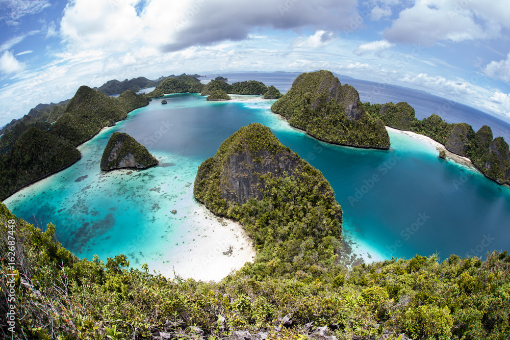 Beautiful Rock Islands in Raja Ampat