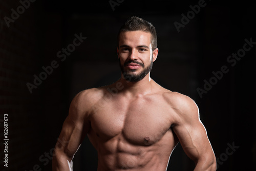 Portrait Of A Physically Fit Muscular Model