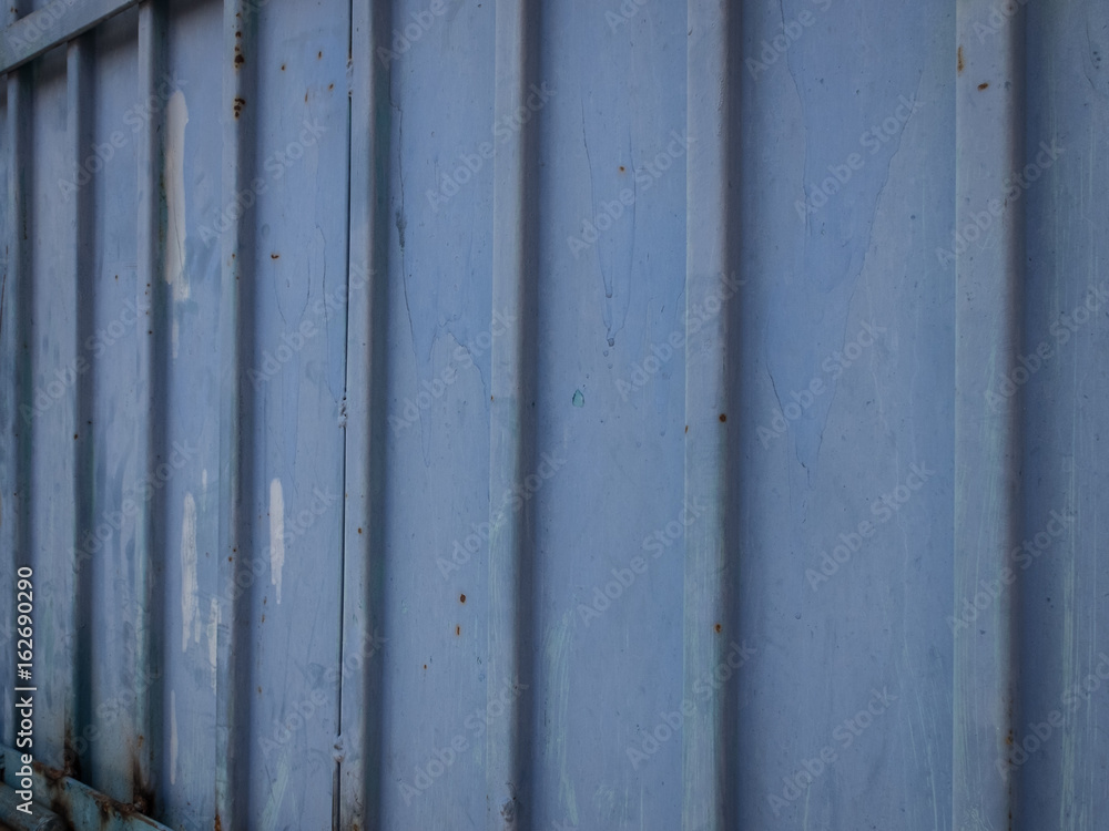 puerta metal azul puerta metal azul
