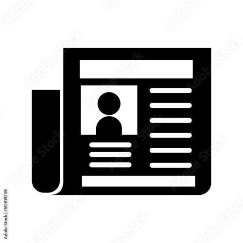 News paper news icon vector illustration design isolated 