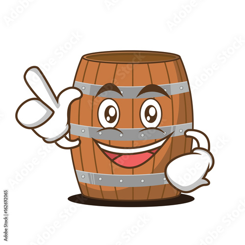 Have an idea barrel character cartoon style