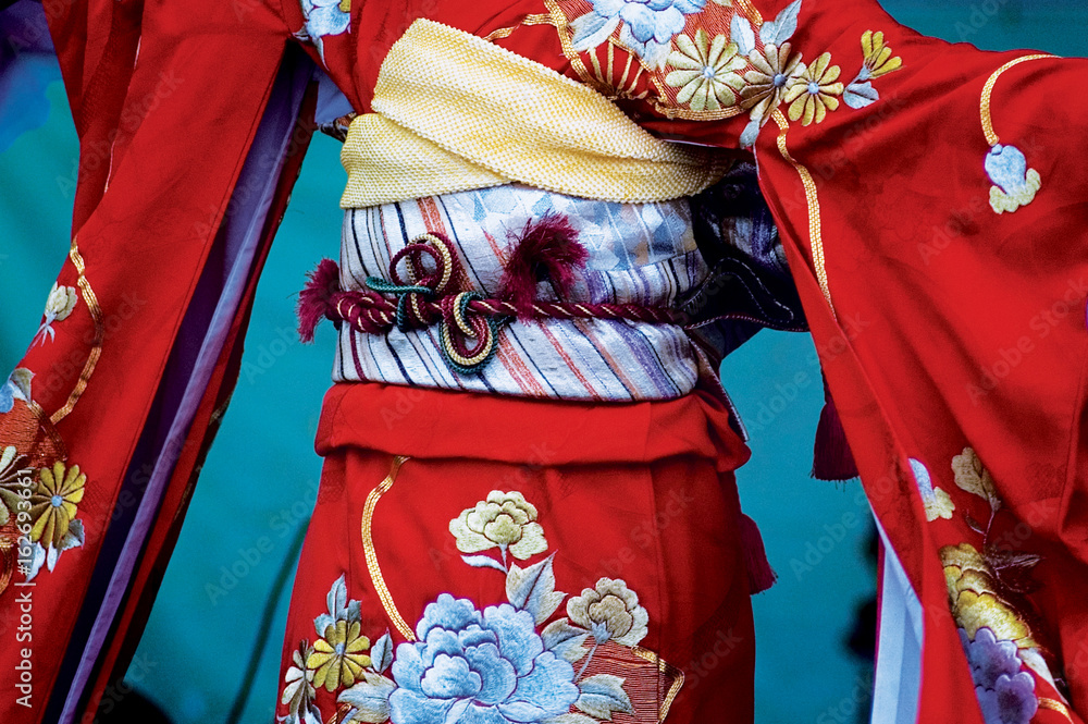 japanese kimono close up