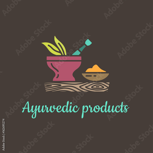 Ayurvedic products - logo template