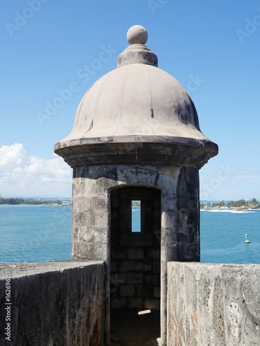 Garritas are the small enclosures where the Spaniards used to stand guard at the El Morro Fort, Old San Juan, Puerto Rico