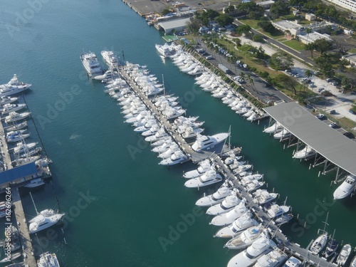 Aerial view of the marina at Old San Juan, Puerto Rico