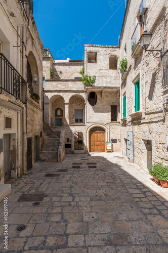 Polignano a Mare  Puglia  Italy  - The famous sea town in province of Bari  southern Italy. The village rises on rocky spur over the Adriatic Sea  and is known tourist attraction.