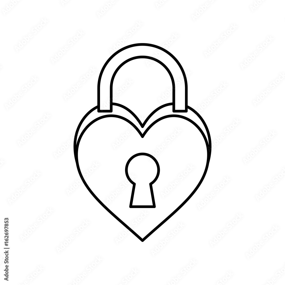 padlock in heart shape icon padlock in heart shape icon