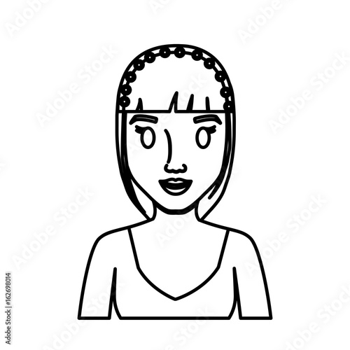 cartoon woman icon