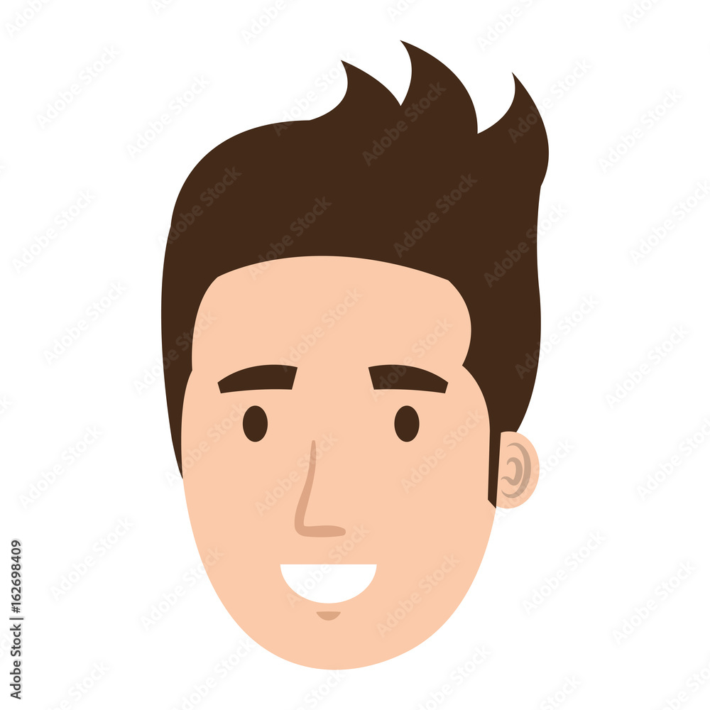 young man head avatar character vector illustration design young man head avatar character vector illustration design