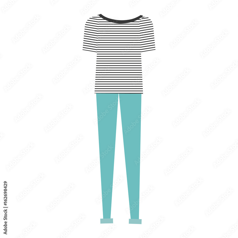 Casual and youth female clothing vector illustration design Casual and youth female clothing vector illustration design