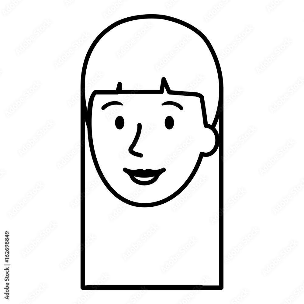beautiful and young woman head character vector illustration design beautiful and young woman head character vector illustration design
