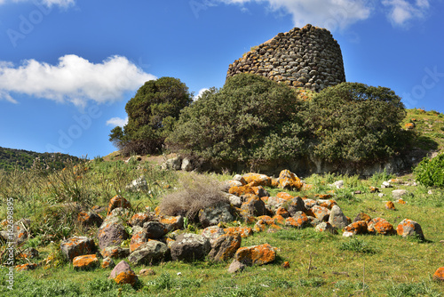 Quadro su tela Nuraghe Paddaggiu in Sardinien