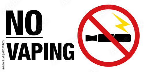 No electronic cigarettes sign.