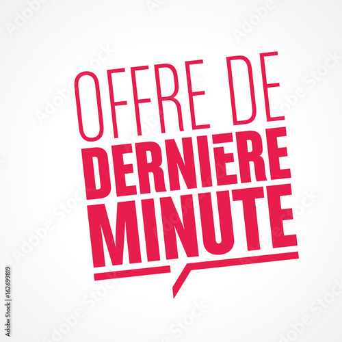 offre de dernière minute