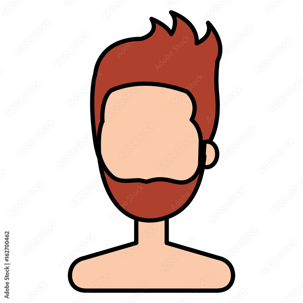 young man shirtless avatar character vector illustration design young man shirtless avatar character vector illustration design