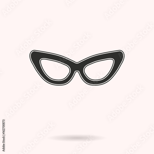 Glasses vector icon.