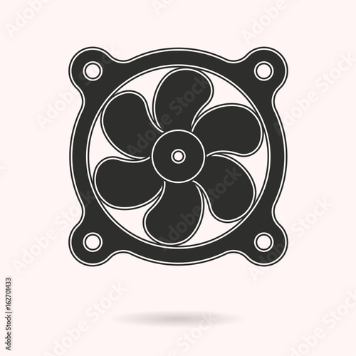 Fan vector icon.
