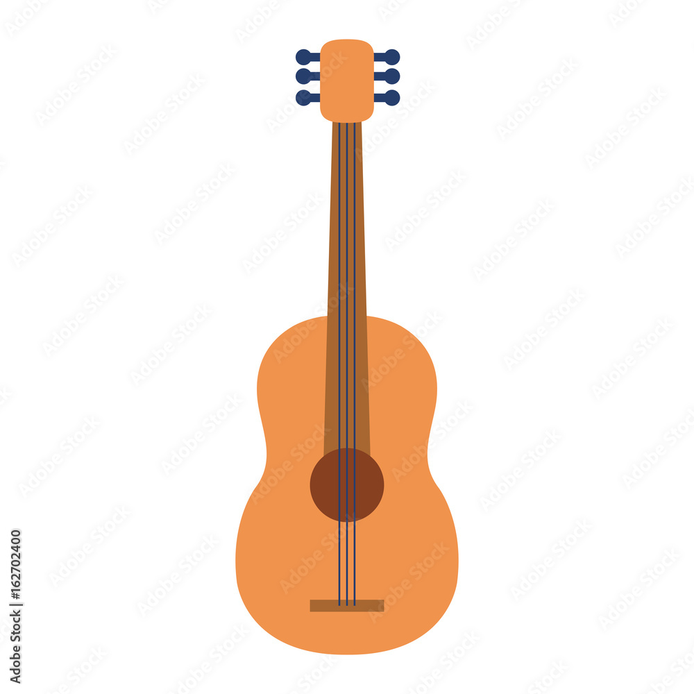 guitar instrument isolated icon vector illustration design