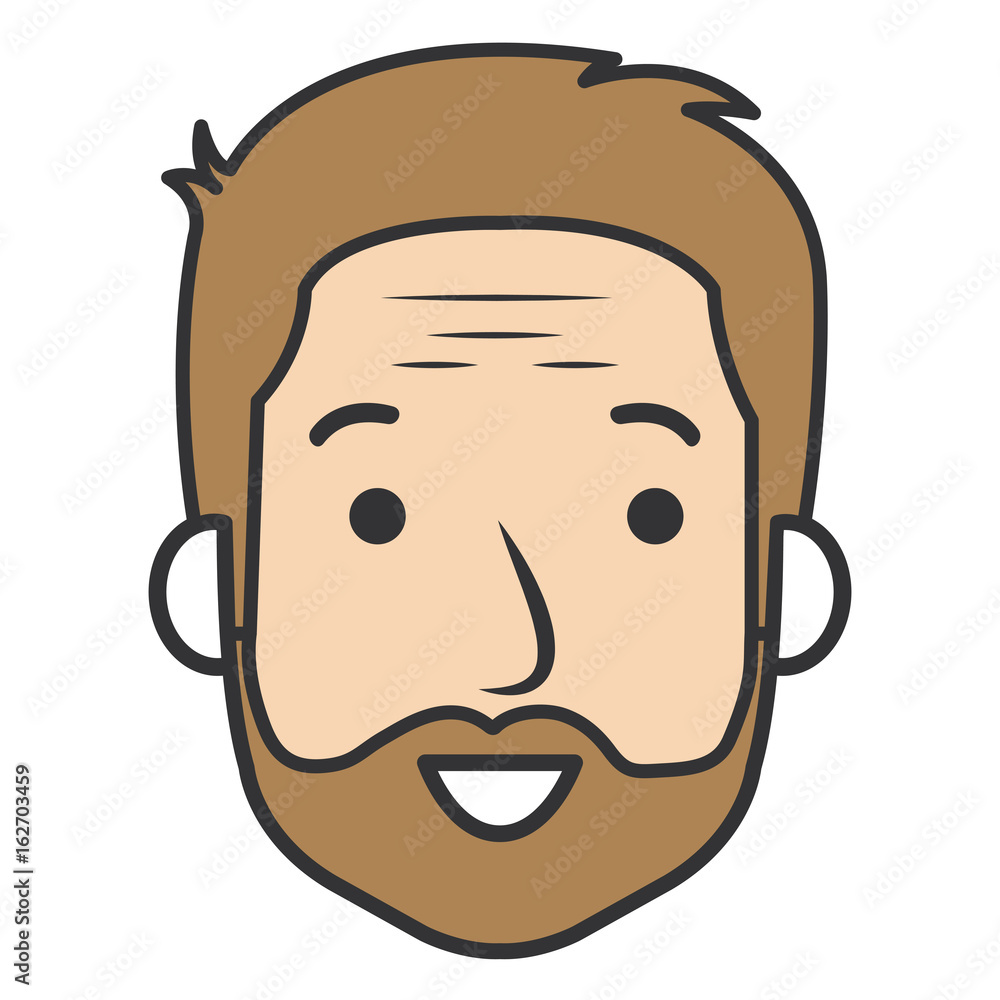 cute grandfather head avatar character vector illustration design cute grandfather head avatar character vector illustration design