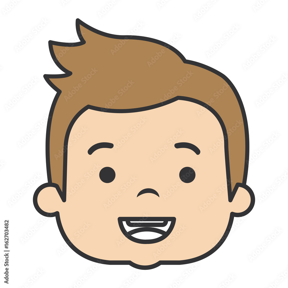 cute boy head avatar character vector illustration design cute boy head avatar character vector illustration design
