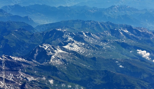 vue aérienne...alpes suisses