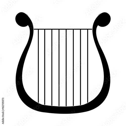 harp musical instrument icon vector illustration design