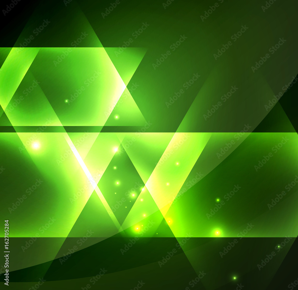 Glowing geometric shapes Glowing geometric shapes