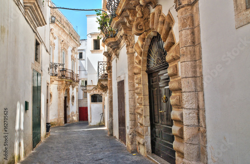 Canvas Print Alleyway. Martina Franca. Puglia. Italy.