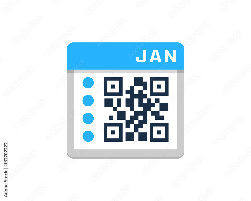 Calendar Barcode Icon Logo Design Element Calendar Barcode Icon Logo Design Element