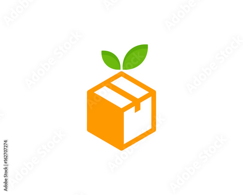 Fruit Box Icon Logo Design Element