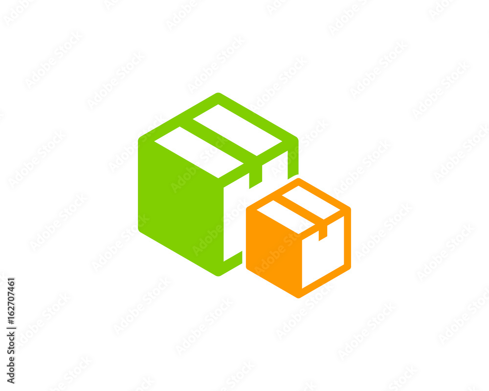 Box Icon Logo Design Element Box Icon Logo Design Element