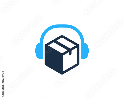 Music Box Icon Logo Design Element