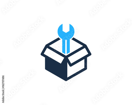 Repair Box Icon Logo Design Element