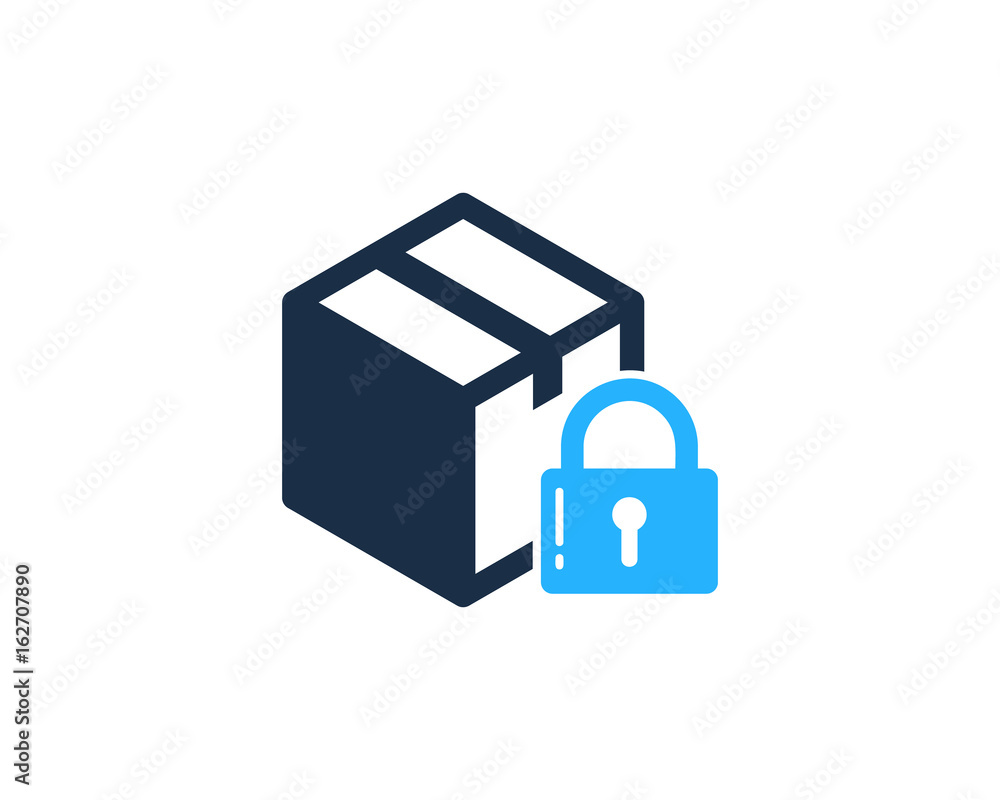 Secure Box Icon Logo Design Element Secure Box Icon Logo Design Element
