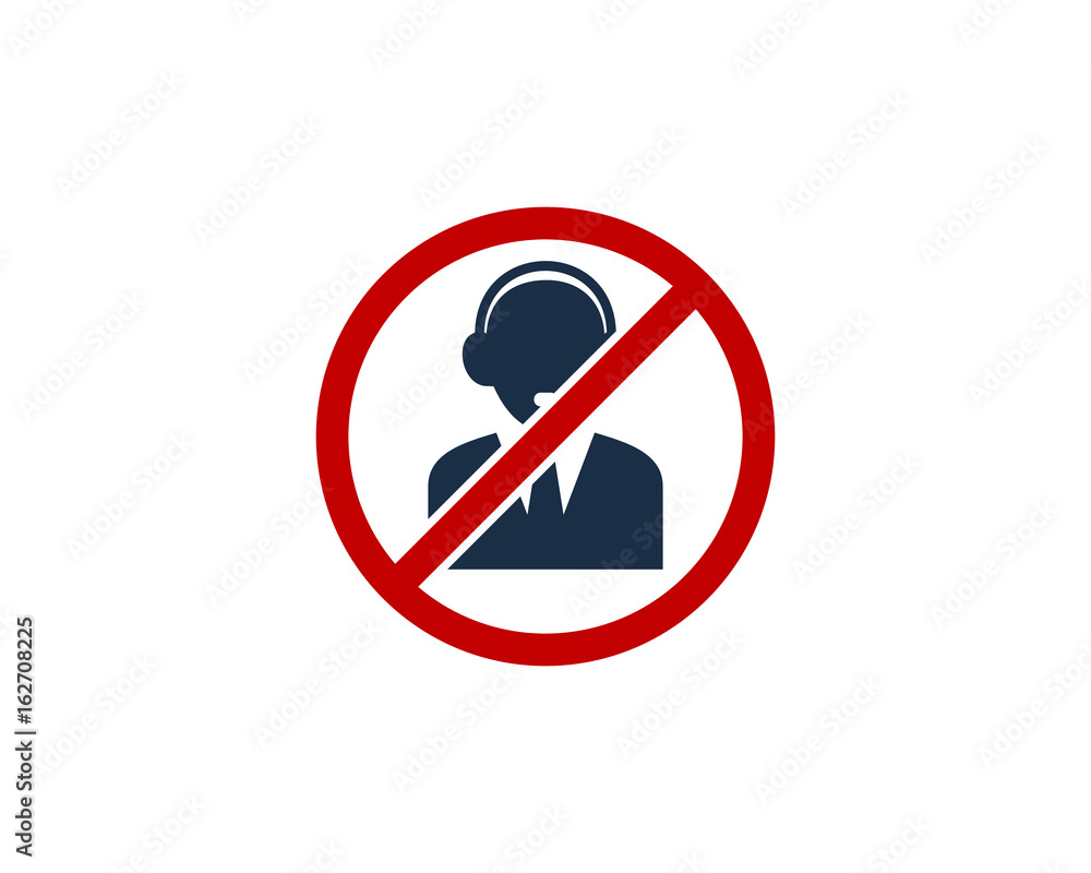 Block Call Center Icon Logo Design Element Block Call Center Icon Logo Design Element